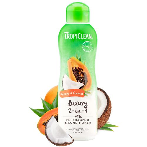 TropiClean 2-in-1 Papaya & Coconut Dog Shampoo and Conditioner