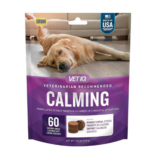 Keep Your Dog Calm and Happy with VetIQ Calming Support Supplement - Anxiety Relief for Stress-Free Days