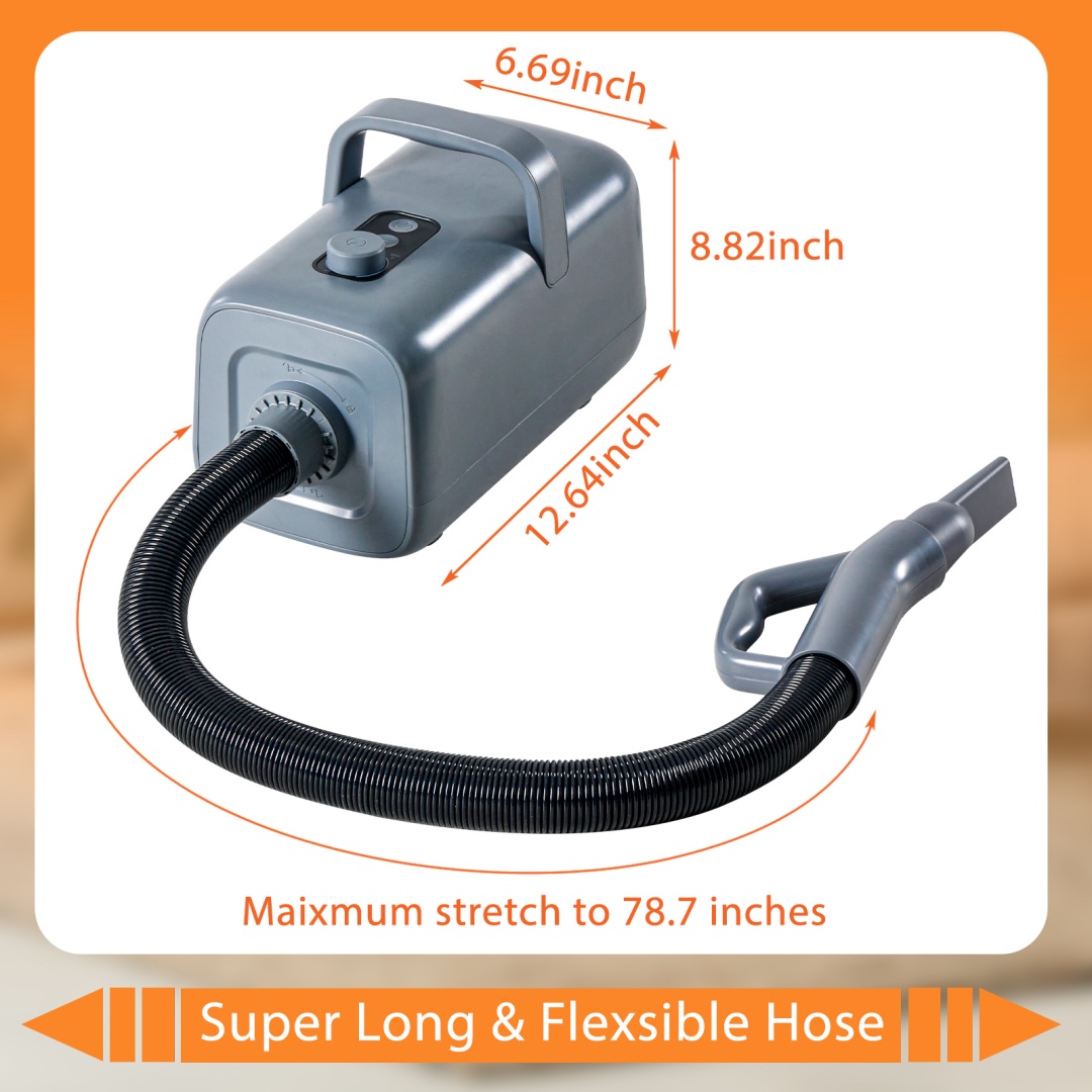 1550W High Velocity Pet Blow Dryer With Heater For Grooming - Image 5