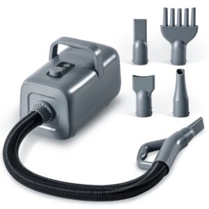 1550W High Velocity Pet Blow Dryer With Heater For Grooming