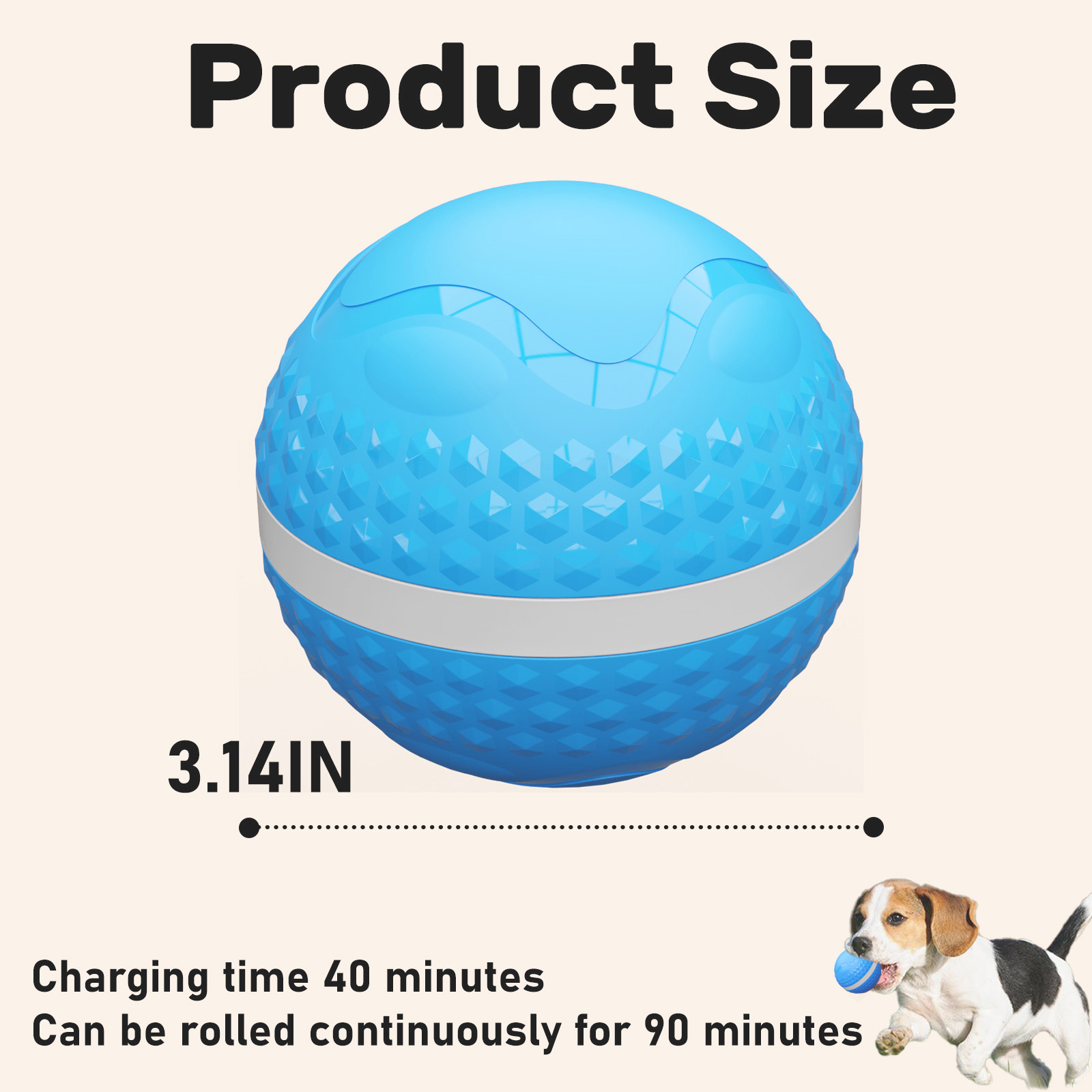 Smart Interactive Dog Toys, Automatic Moving Ball With Lighting Modes - Image 5
